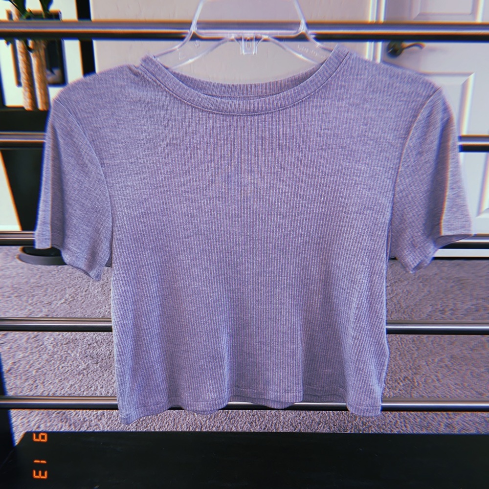 2 cropped top tees